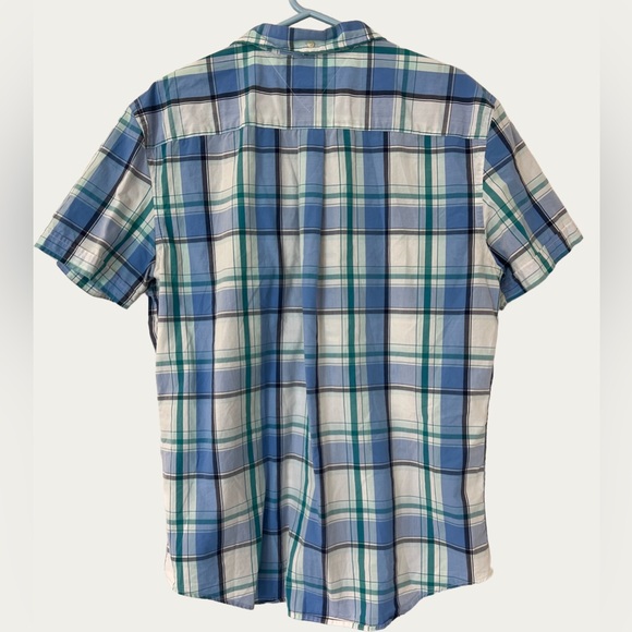 Tommy Hilfiger Blue and Green Plaid Button Down Shirt Size XL - Picture 2 of 11